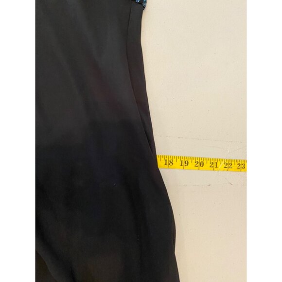 Alex Evenings Sleeveless Dress Black Blue Paisley Velvet Bolero Jacket Size 14 P - Picture 14 of 16